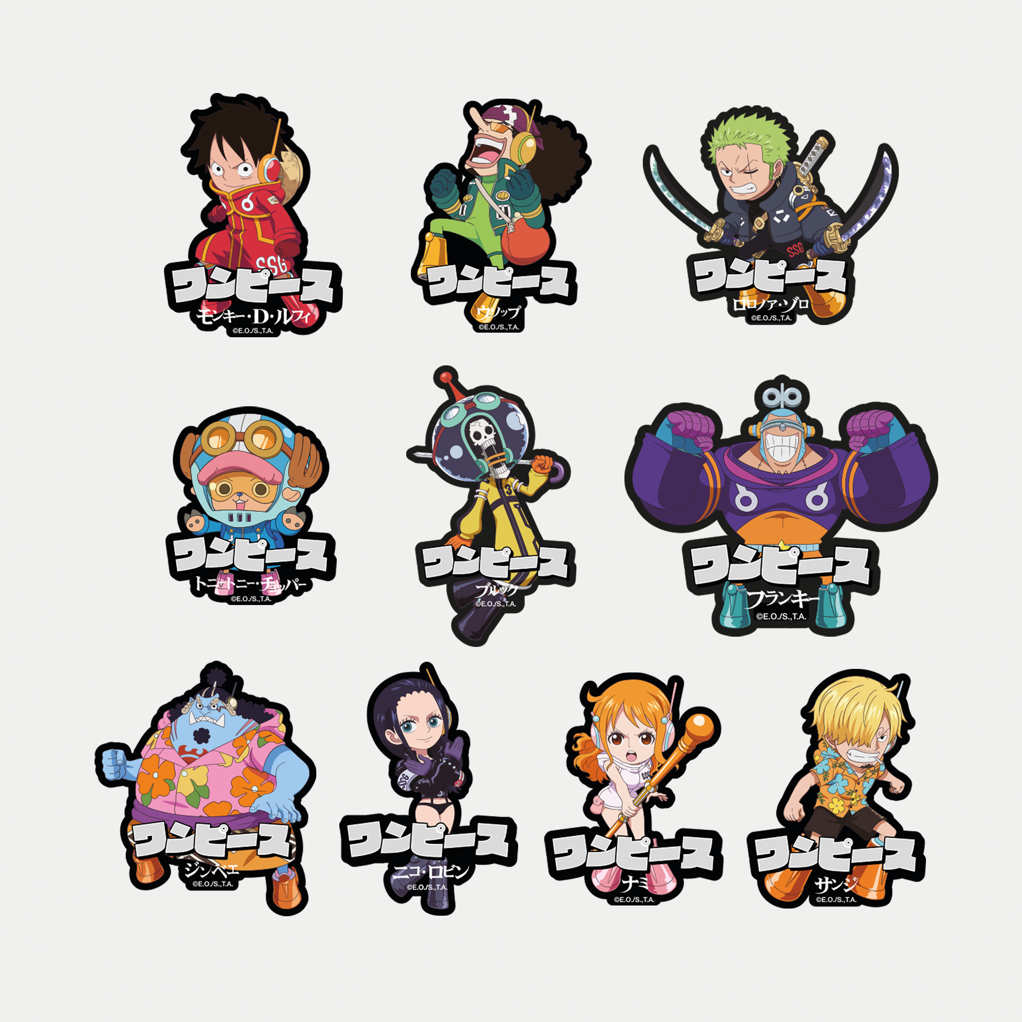 ワンピース - 光沢ステッカー