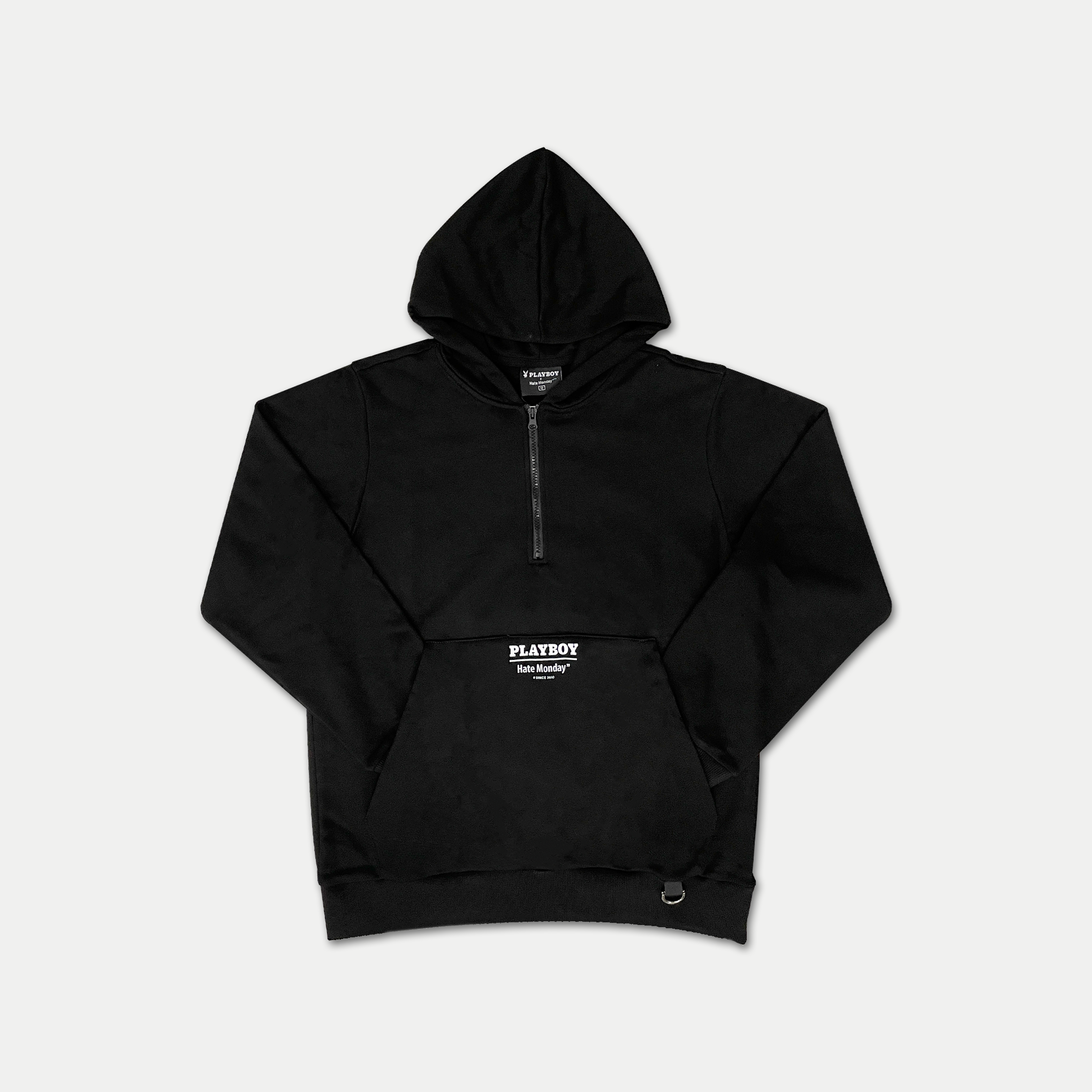 Reflective Graphic Half-Zip Hoodie
