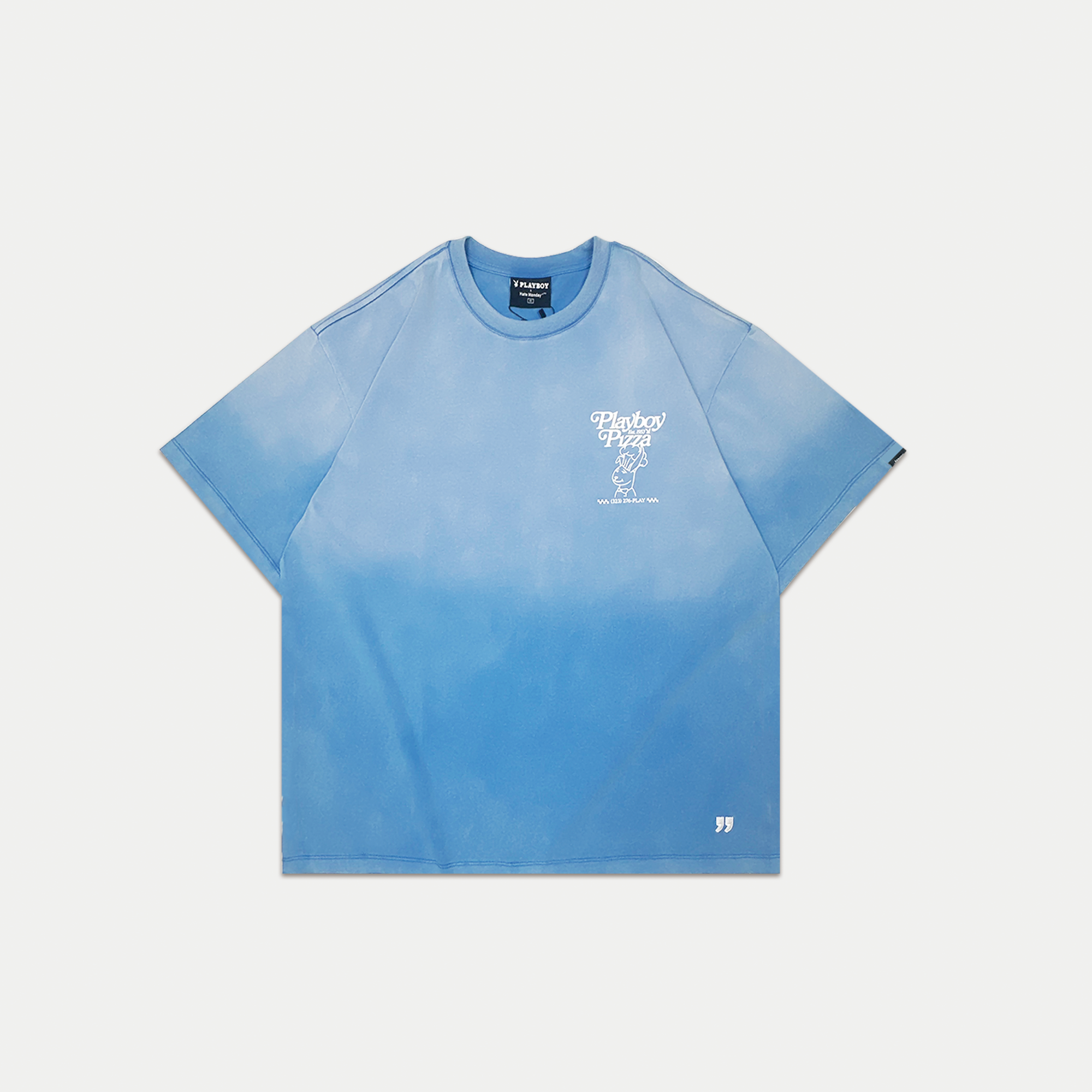 Washed Pizza Oversized T-Shirt