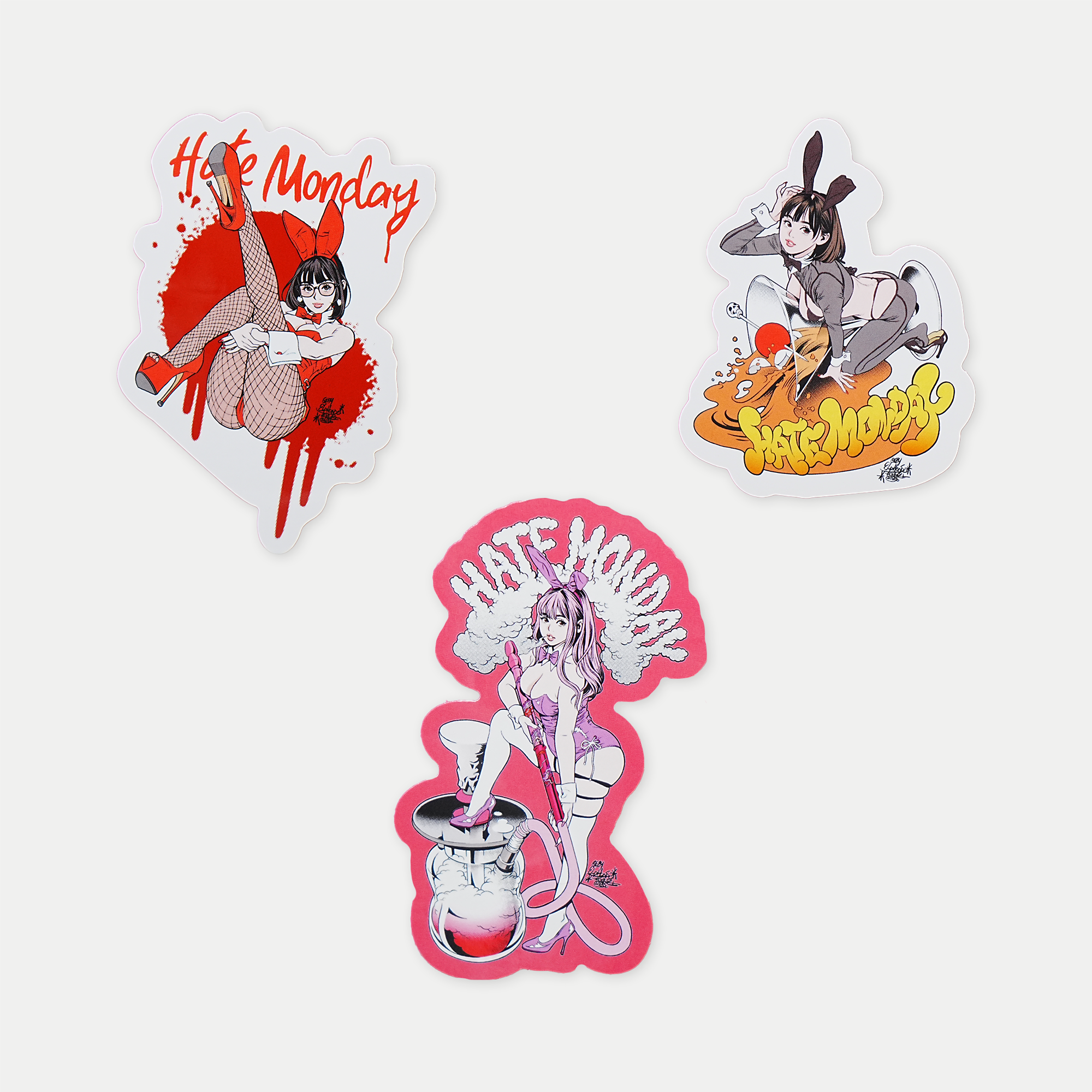 Mix Grils Sticker Set