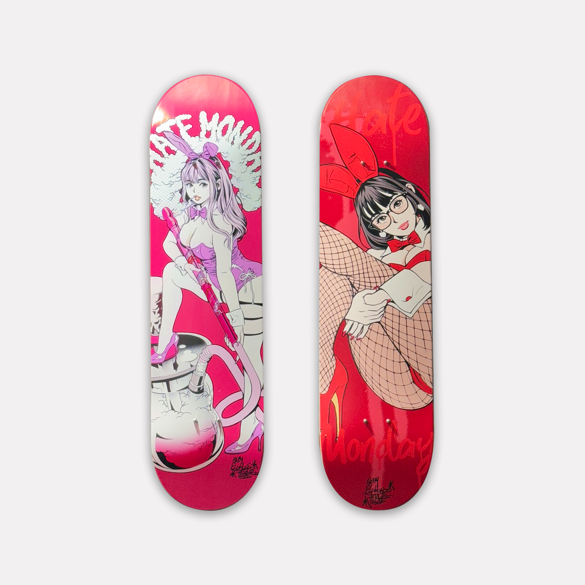 Bunny / Shisha Girl Skateboard