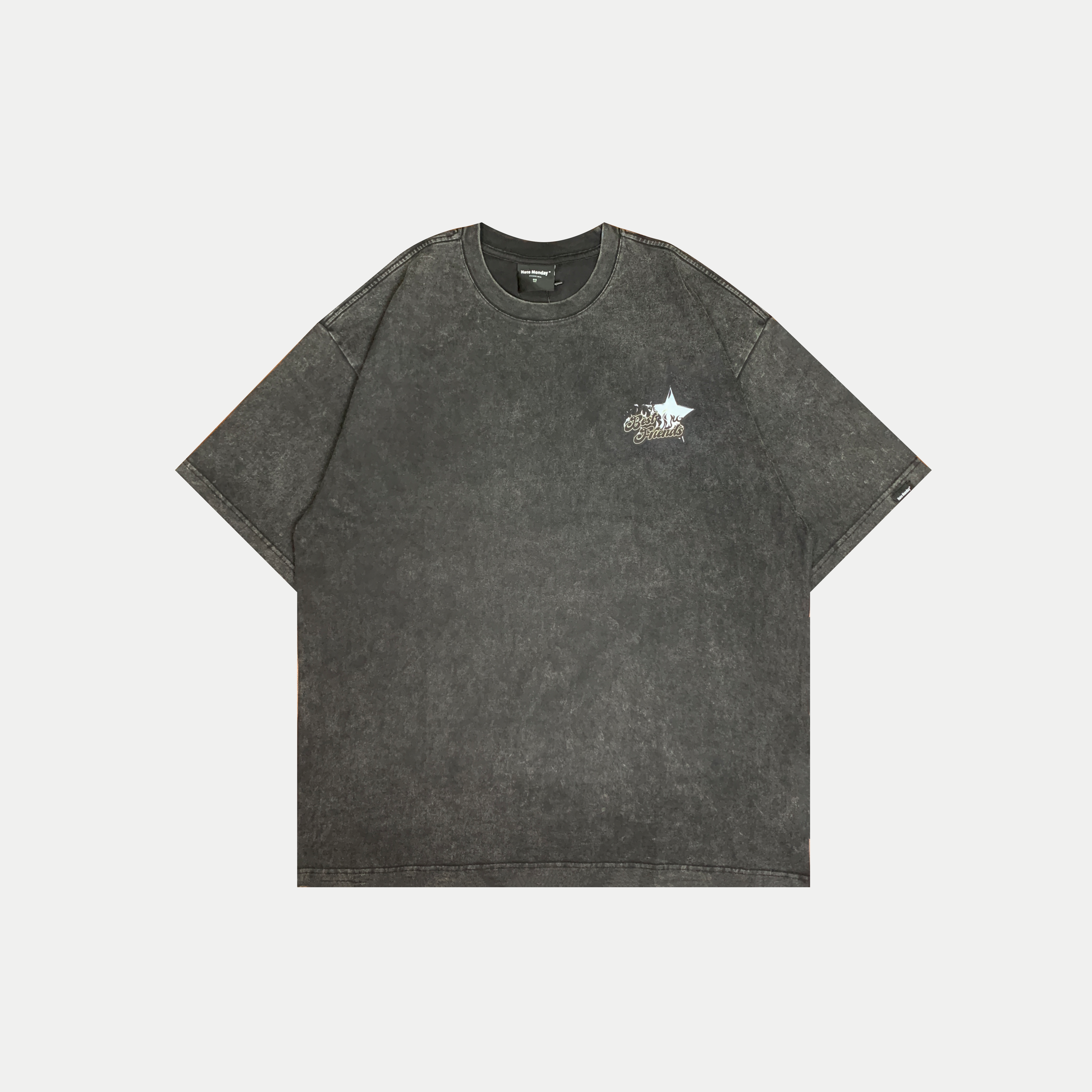 Hate Monday'' - Washed Bast Friend Graphic T-Shirt