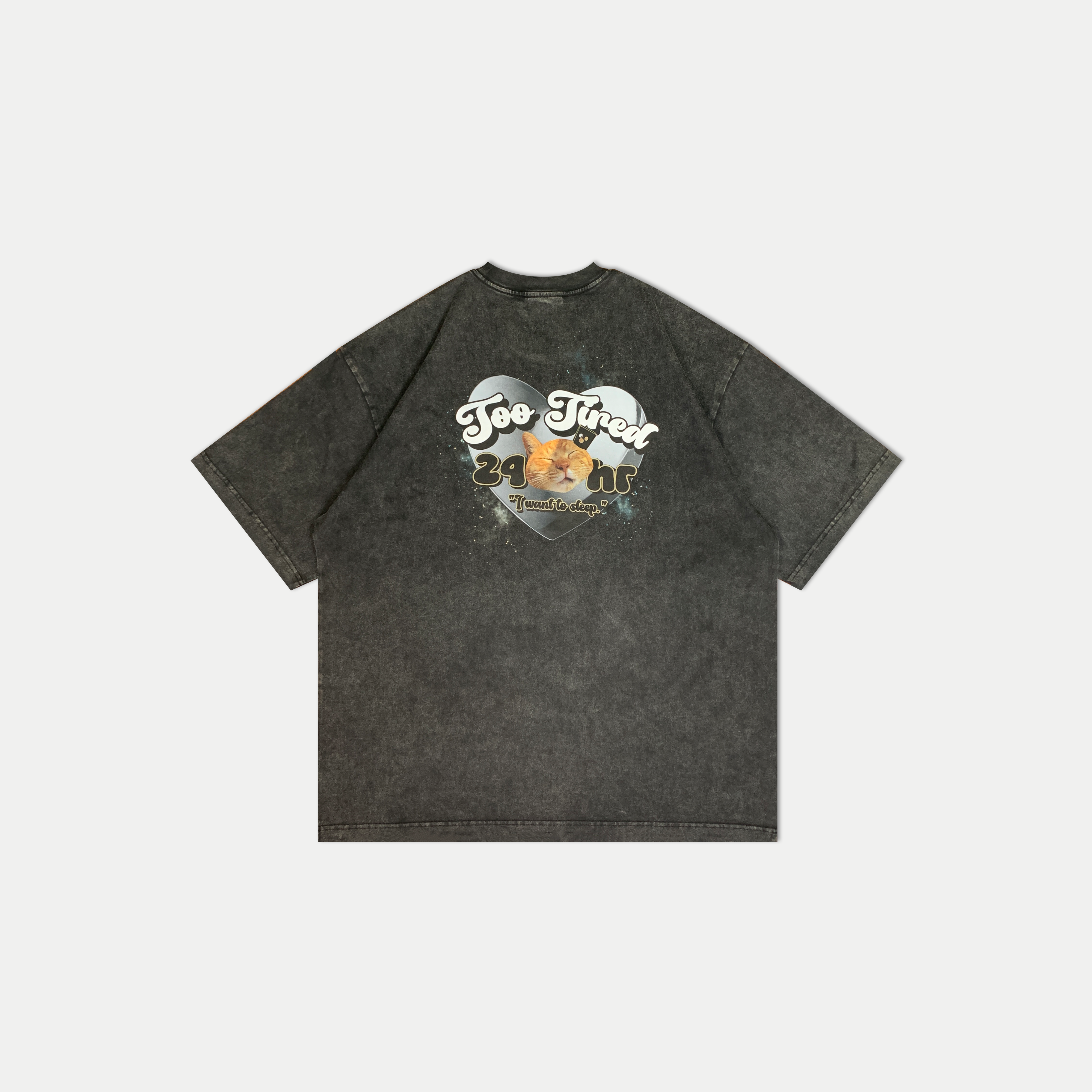 Hate Monday'' - Lazy Cat Graphic T-Shirt