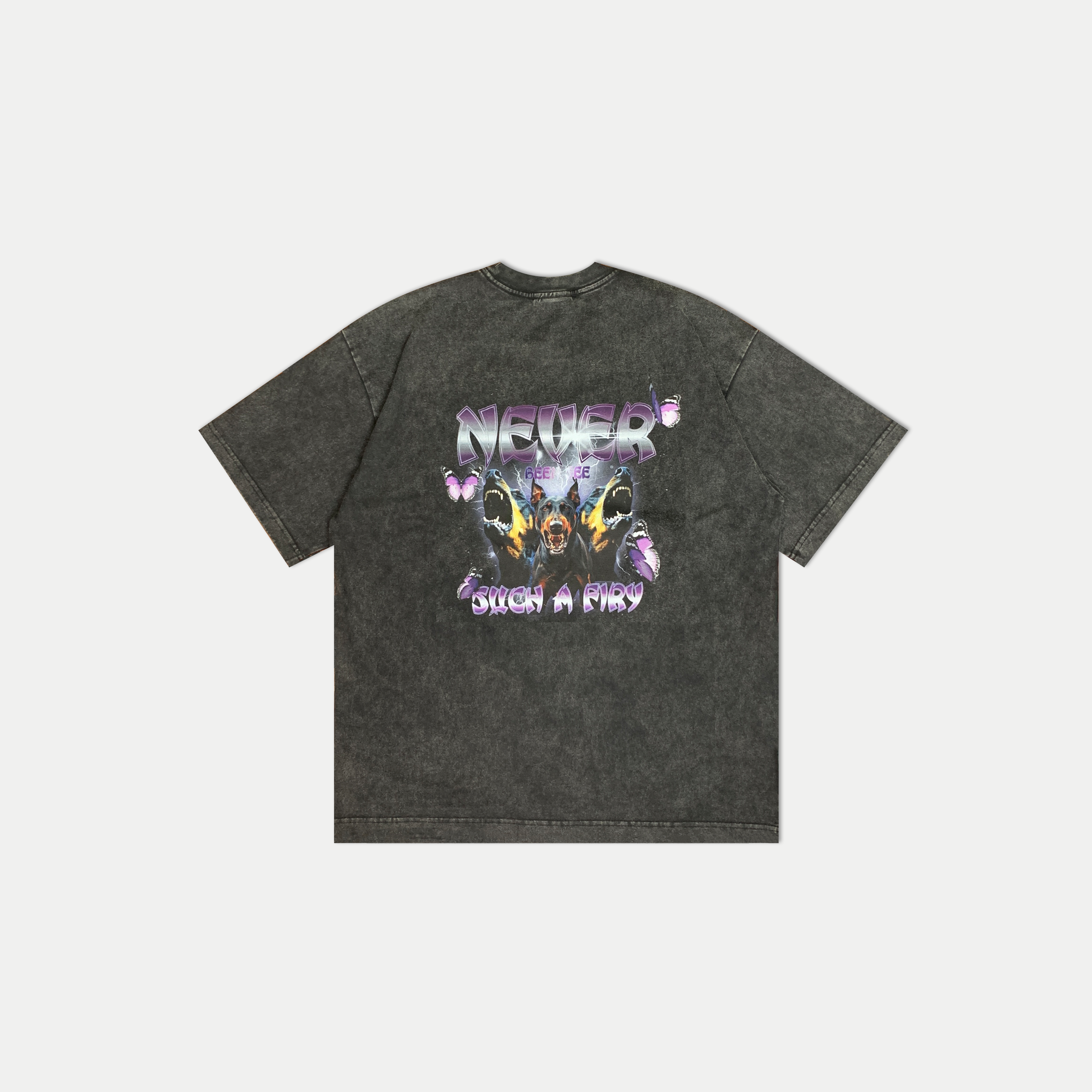 Hate Monday'' - Washed The Black Dog Graphic T-Shirt